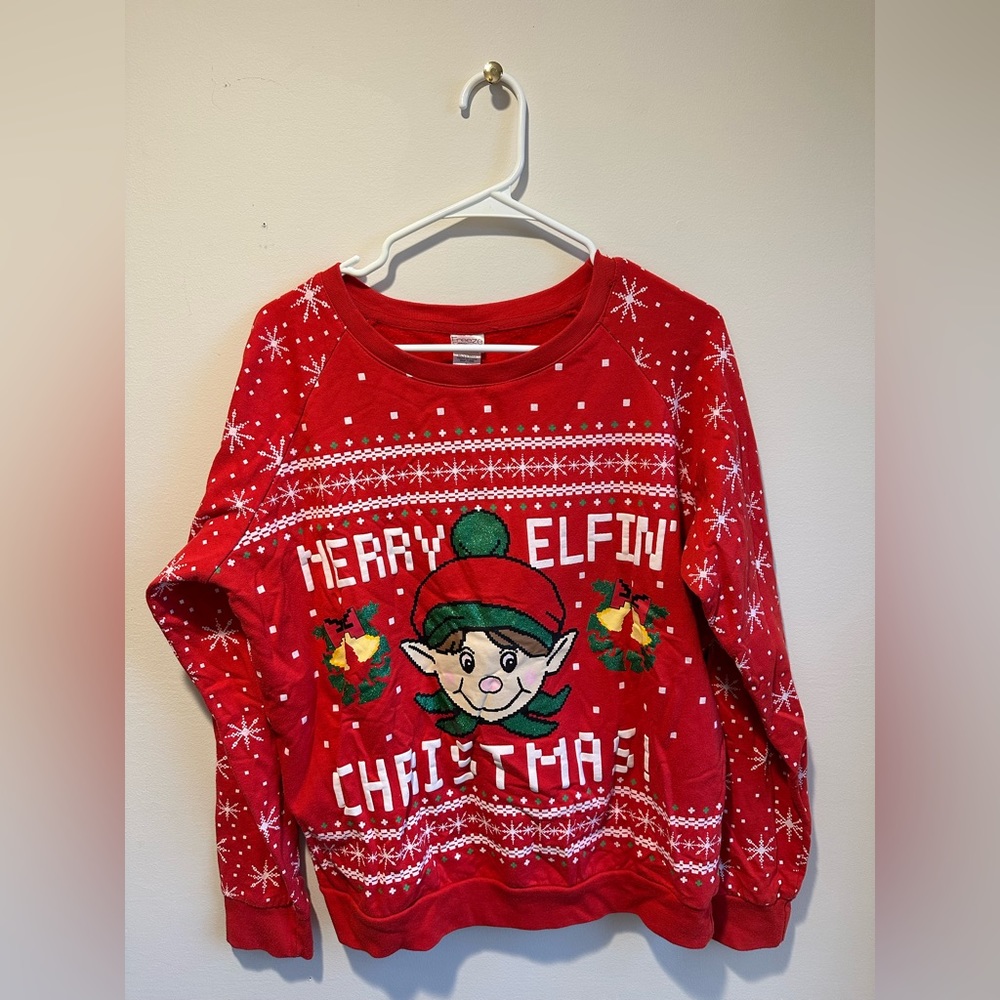 Christmas Sweatshirt- Size Large